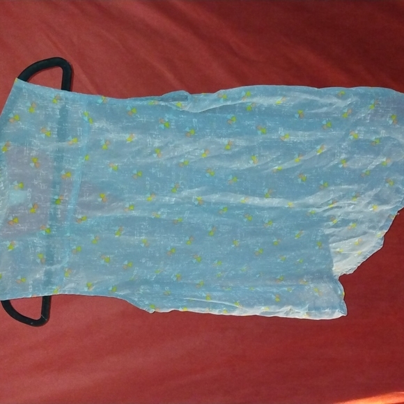 Mossimo sheer sleeveless top grey blue used in great condition size XL - Picture 11 of 16
